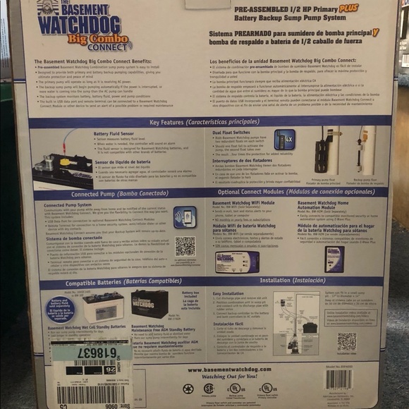 Submersible Dual Float Switch Compact Sump Pump - Picture 3 of 6